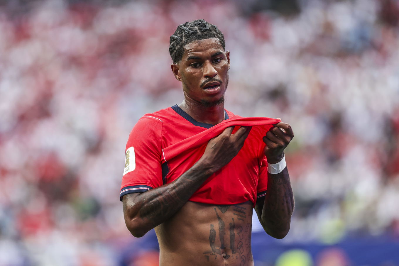 Marcus Rashford of England during the FIFA World Cup 2026 Group L match against Panama at MetLife Stadium in East Rutherford