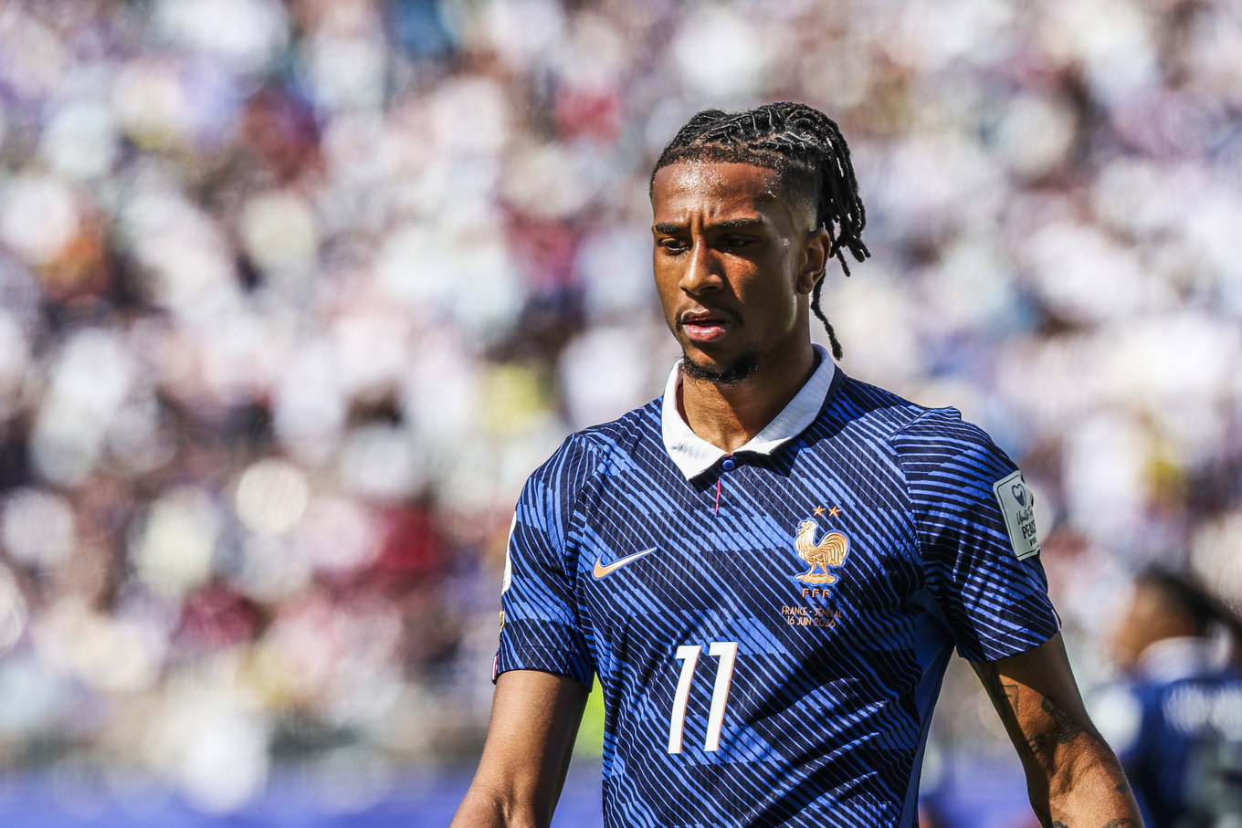 Michael Olise de Francia durante el partido del Grupo I de la Copa Mundial de la FIFA 2026 entre Francia y Senegal en el MetLife Stadium el 16 de junio de 2026 en East   Rutherford, Estados Unidos.