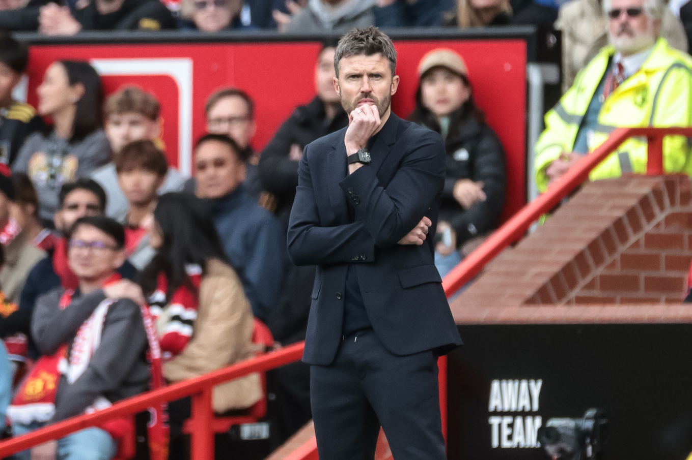  Manchester United head coach Michael Carrick celebrates the 3-2 win over Liverpool in the Premier League at Old Trafford in Manchester