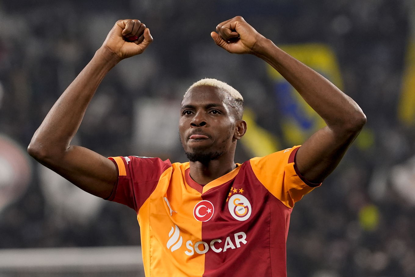 Victor Osimhen del Galatasaray durante el partido de la UEFA Champions League contra la Juventus en el Allianz Stadium de Turín