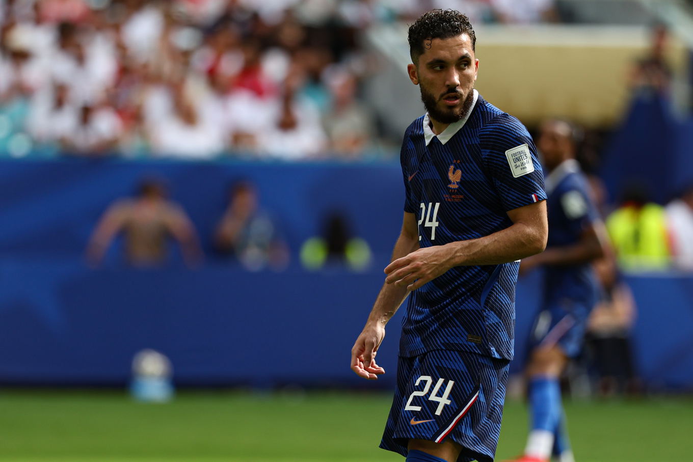 Rayan Cherki of France during the FIFA World Cup 2026 third-place match against England in Miami Gardens