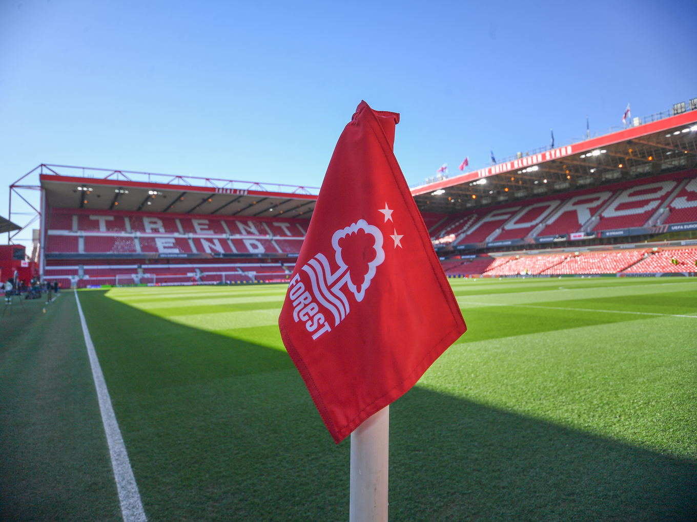 Vista general del City Ground, estadio del Nottingham Forest, en Nottingham