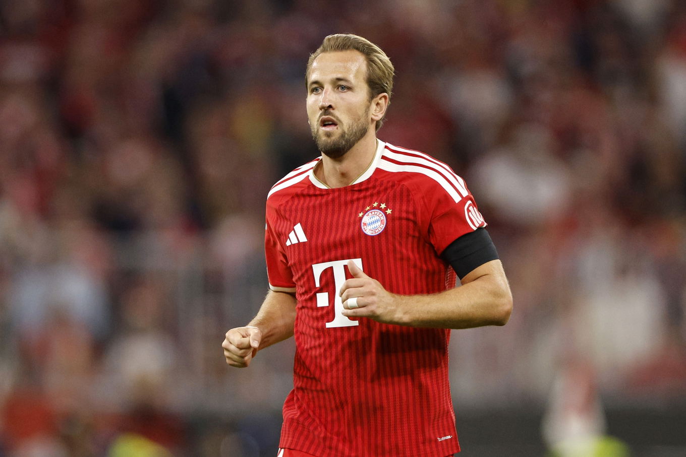 Harry Kane del Bayern de Múnich durante el partido de la UEFA Champions League contra el Bodø/Glimt en el Allianz Arena