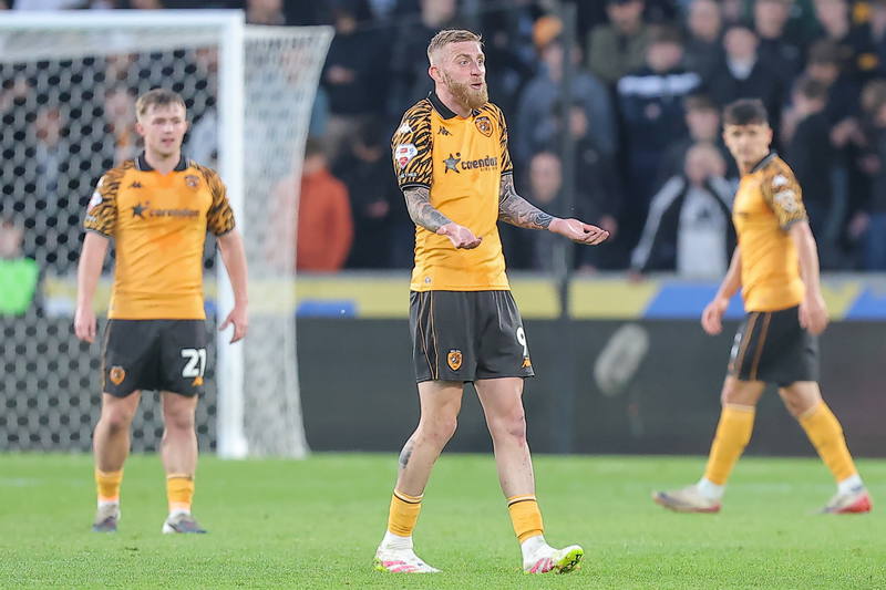 Hull City seal promotion with McBurnie winner after chaotic final build-up