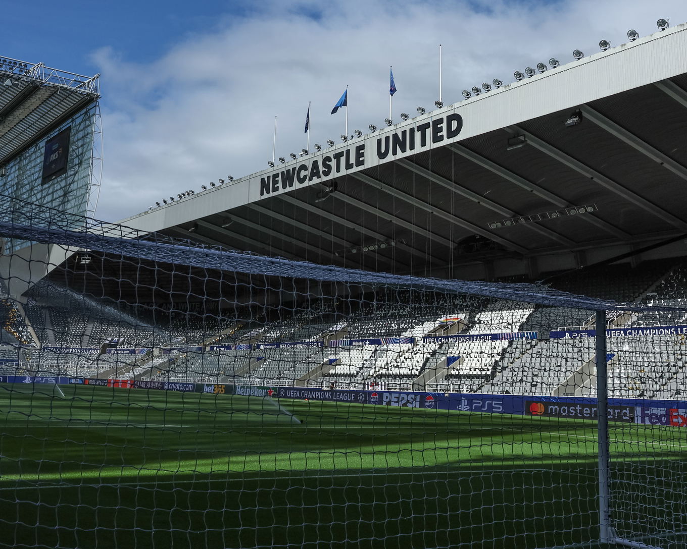 General view of St James' Park, home of Newcastle United, in Newcastle