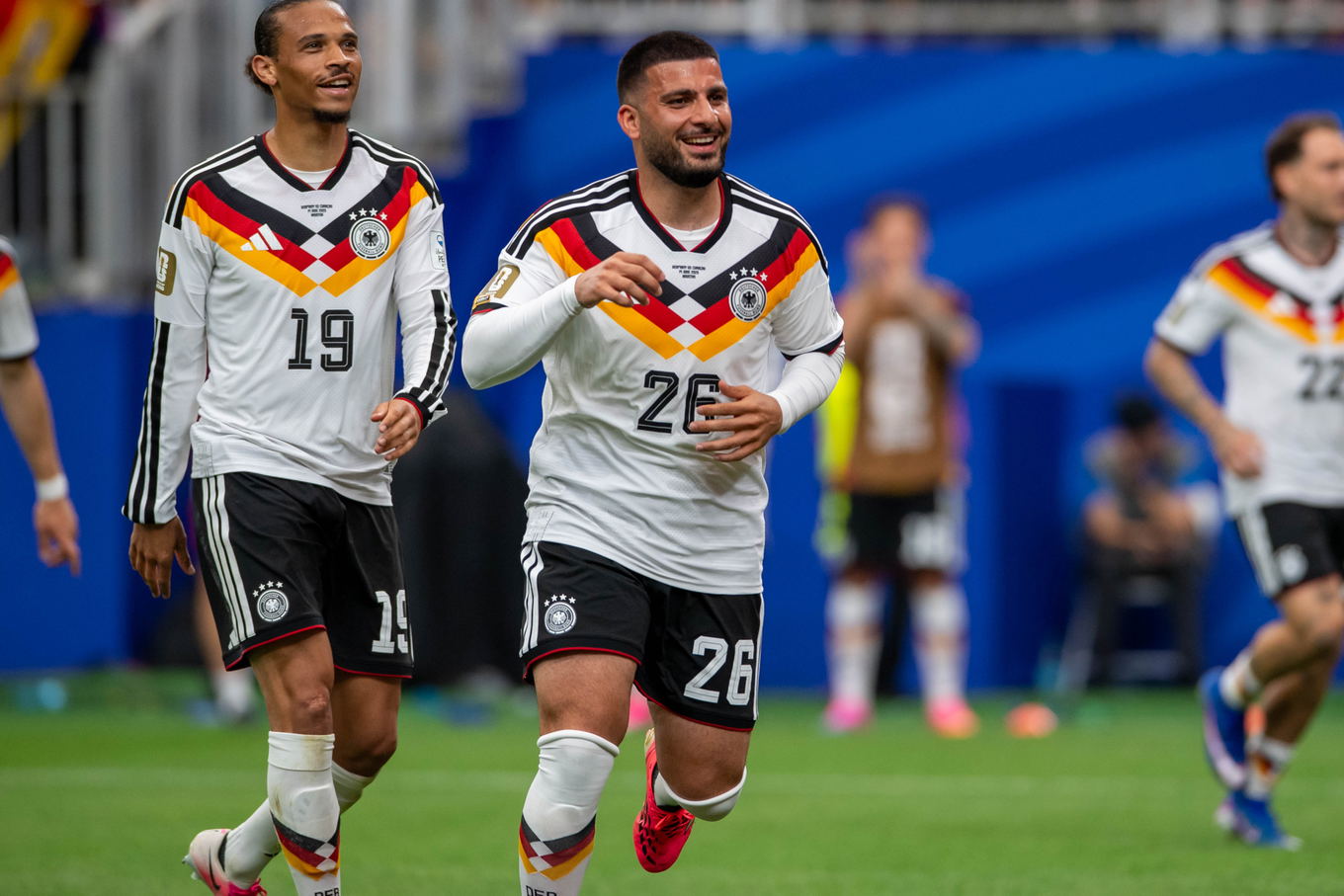 Deniz Undav of Germany celebrates his goal during the FIFA World Cup 2026 Group E match against Curaçao in Houston