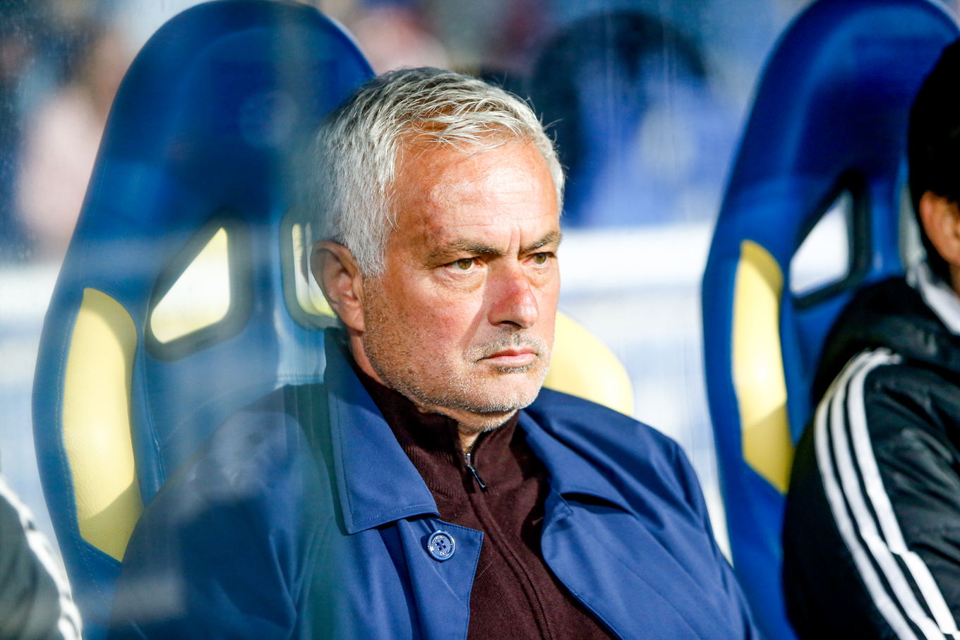 José Mourinho, head coach of SL Benfica, during Benfica's Primeira Liga match against Estoril Praia